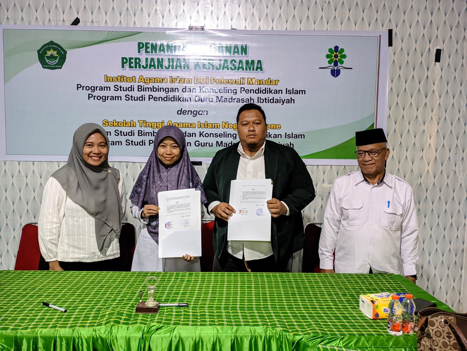 STAIN MAJENE DAN IAI DDI POLEWALI MANDAR RESMI JALIN KERJA SAMA PENGUATAN TRIDARMA PERGURUAN TINGGI PRODI BKPI